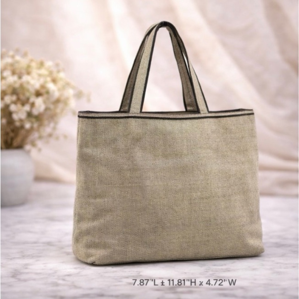 Prada Linen Canvas Tote Bag (Minimalist Everyday Carry)